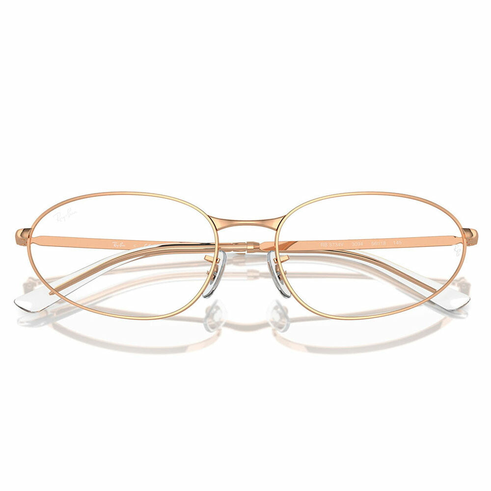 【正規品販売店】度なし1.55レンズ交換+0円 レイバン メガネ フレーム RX3734V 3094 54 56 Ray-Ban レイバン純正レンズ対応 メタル フルリム オーバル ユニセックス