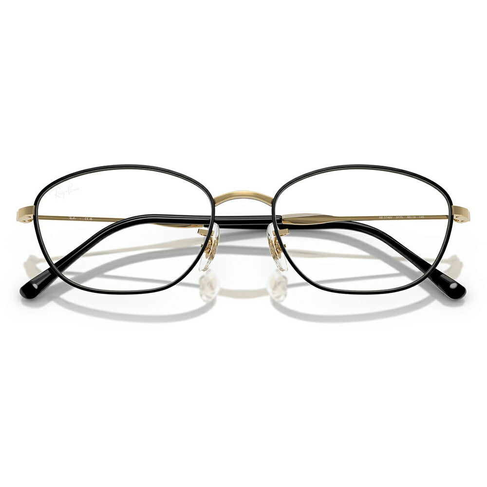 【正規品販売店】度なし1.55レンズ交換+0円 レイバン メガネ フレーム RX3749V 3175 53 55 Ray-Ban レイバン純正レンズ対応 メタル フルリム オーバル ユニセックス