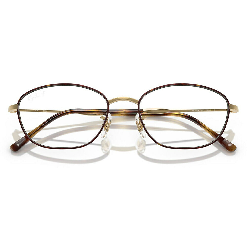 【正規品販売店】度なし1.55レンズ交換+0円 レイバン メガネ フレーム RX3749V 3177 53 55 Ray-Ban レイバン純正レンズ対応 メタル フルリム オーバル ユニセックス
