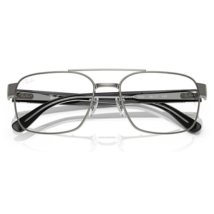 【正規品販売店】度なし1.55レンズ交換+0円 レイバン メガネ フレーム RX3751V 2502 56 58 Ray-Ban レイバン純正レンズ対応 スクエア メタル ツーブリッジ ユニセックス