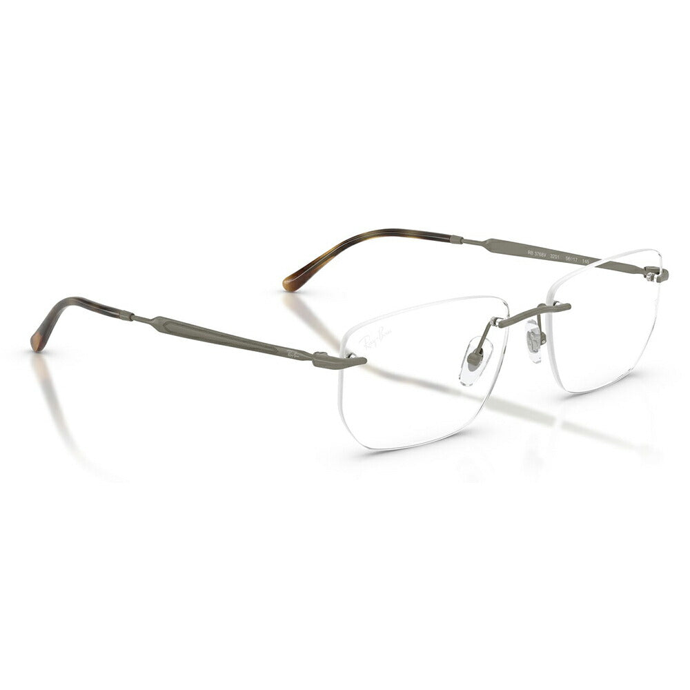 【正規品販売店】度なし1.55レンズ交換+0円 レイバン メガネ フレーム RX3768V 3201 54 56 Ray-Ban レイバン純正レンズ対応 多角形 ツーポイント メタル