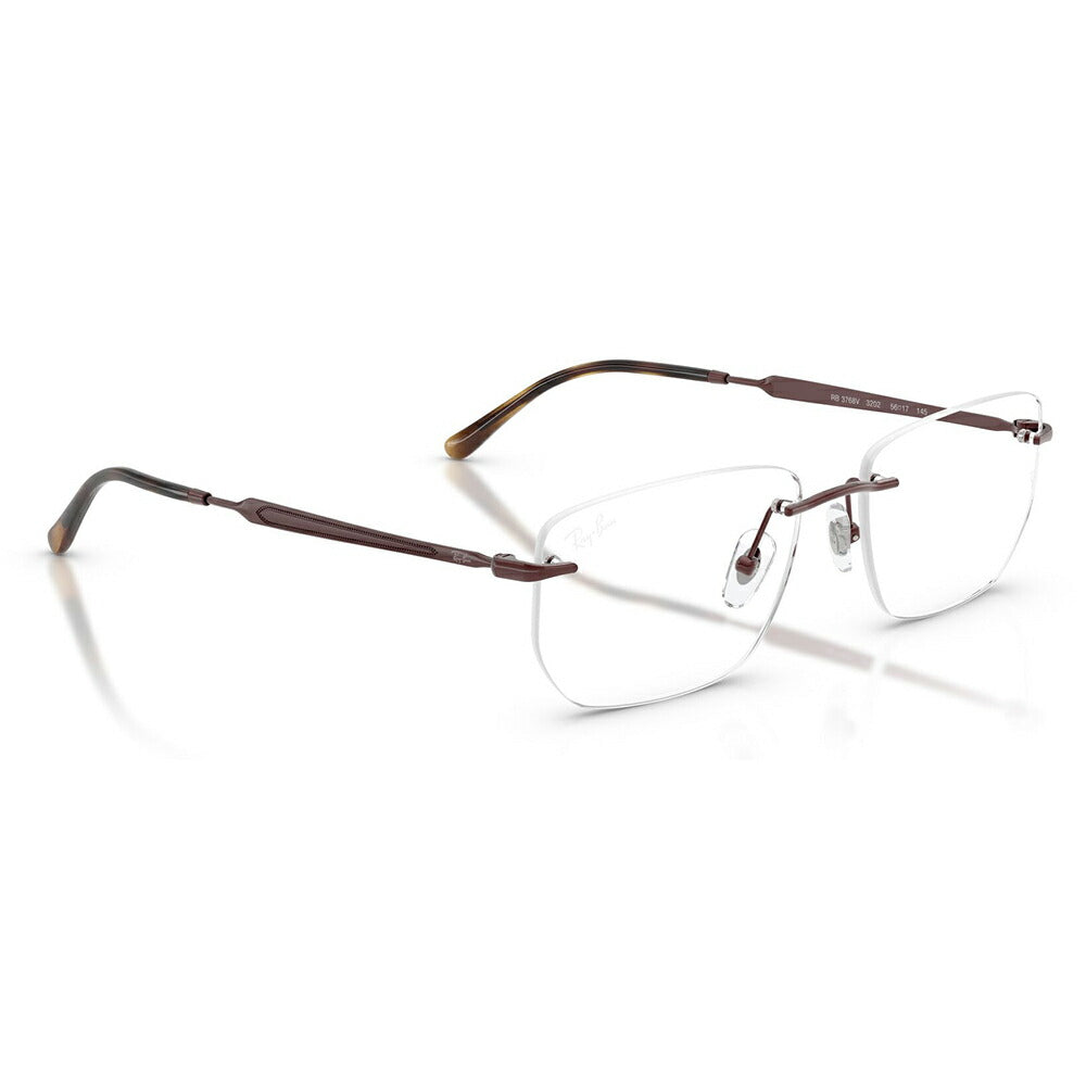 【正規品販売店】度なし1.55レンズ交換+0円 レイバン メガネ フレーム RX3768V 3202 54 56 Ray-Ban レイバン純正レンズ対応 多角形 ツーポイント メタル