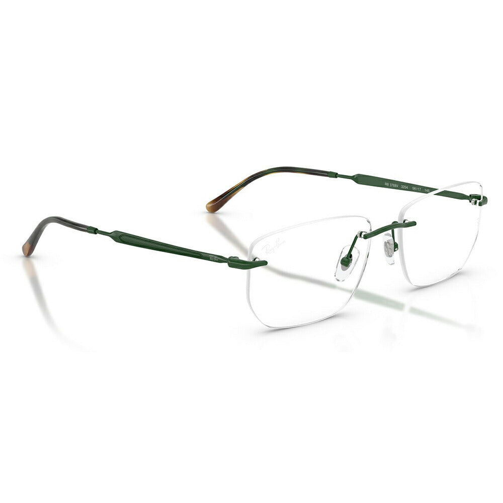 【正規品販売店】度なし1.55レンズ交換+0円 レイバン メガネ フレーム RX3768V 3204 54 56 Ray-Ban レイバン純正レンズ対応 多角形 ツーポイント メタル