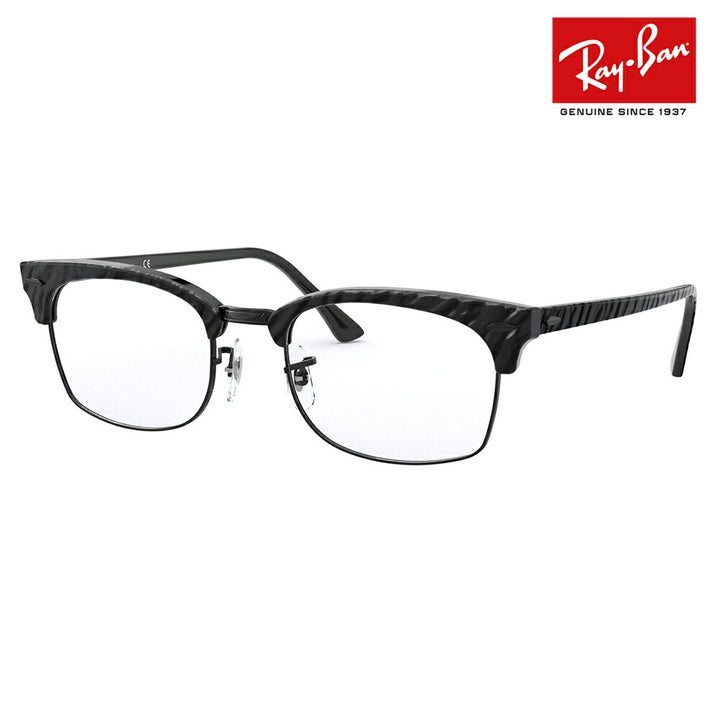 【正规品贩售売店】度なし1.55renzu交换+0円 reneban メガネ fureーム RX3916V 8049 50 52 Ray-Ban reyan 纯正 renzu対応kurabumasuta CLUBMASTER SQUARE OPTICS メタル ブロー sukuuea 