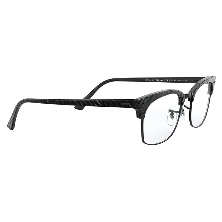 【正规品贩售売店】度なし1.55renzu交换+0円 reneban メガネ fureーム RX3916V 8049 50 52 Ray-Ban reyan 纯正 renzu対応kurabumasuta CLUBMASTER SQUARE OPTICS メタル ブロー sukuuea 