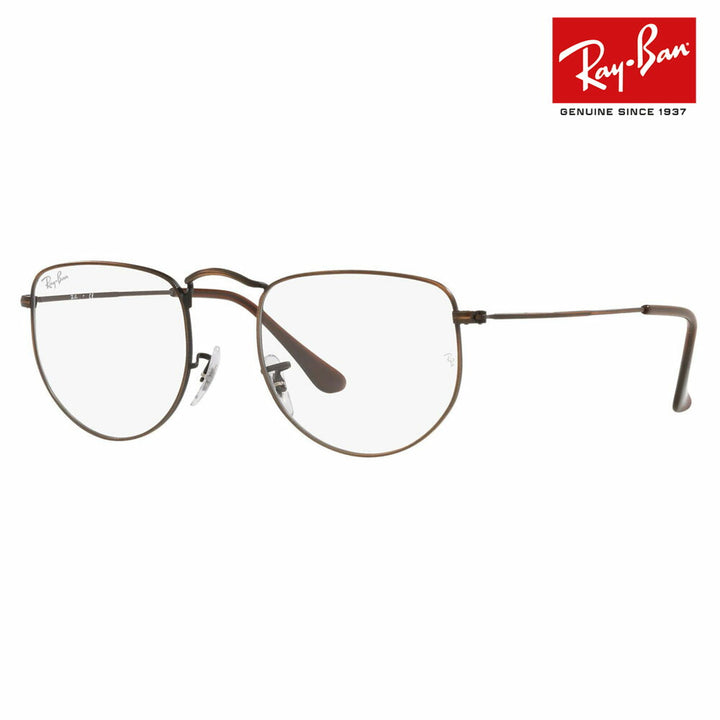 【正规品贩售売店】度なし1.55renzu交换+0円 reiban メガネ fureーム RX3958V 3120 47 50 Ray-Ban reyan 纯正renzu対応 ELON ラウンド メタル伊达メガネ眼镜