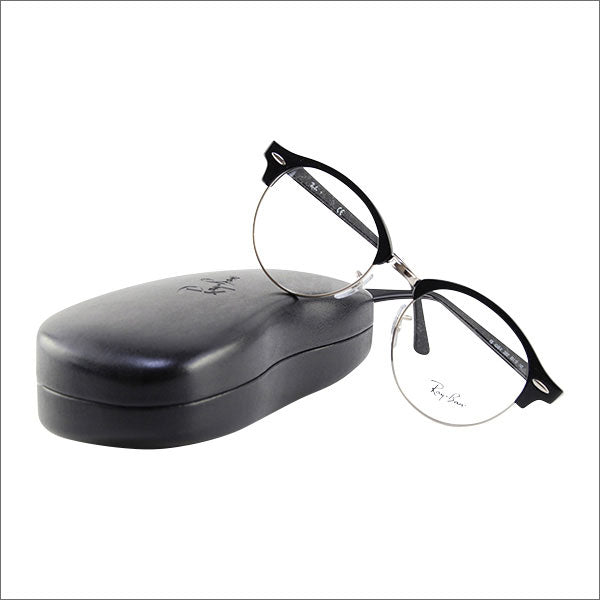 【アウトレット】レイバン クラブラウンド メガネ フレーム ブルーライトカットレンズセット RX4246V 2000 49 Ray-Ban CLUBROUND PCメガネ 度付き対応可