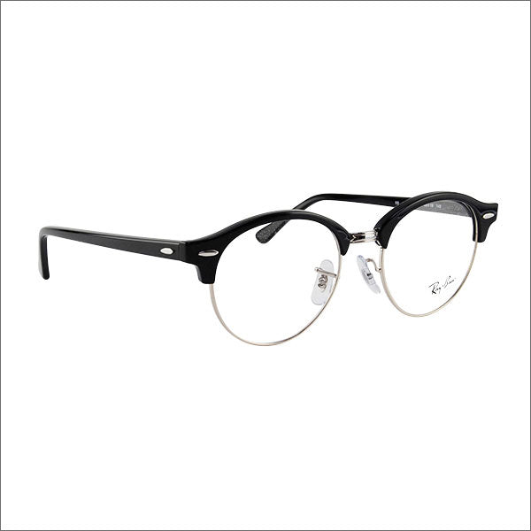 【アウトレット】レイバン クラブラウンド メガネ フレーム ブルーライトカットレンズセット RX4246V 2000 49 Ray-Ban CLUBROUND PCメガネ 度付き対応可