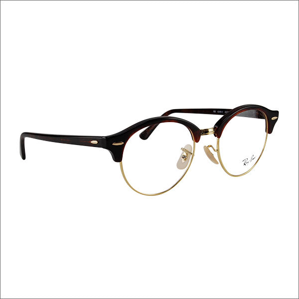 【アウトレット】レイバン クラブラウンド メガネ フレーム サングラス ライトミラーレンズセット RX4246V 2372 49 Ray-Ban CLUBROUND カラーミラー クリアミラー