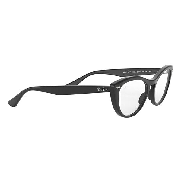 【アウトレット】度なし1.55レンズ交換+0円 レイバン メガネ フレーム RX4314V 2000 51 54 Ray-Ban レイバン純正レンズ対応 NINA キャッツアイ フォックス