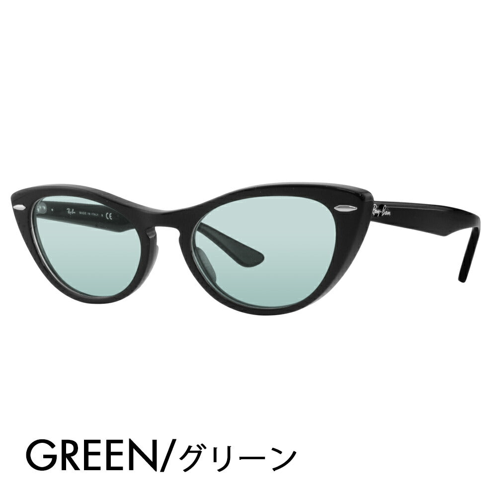 【正規品販売店】レイバン メガネ フレーム サングラス カラーレンズセット RX4314V 2000 51 54 Ray-Ban NINA キャッツアイ フォックス