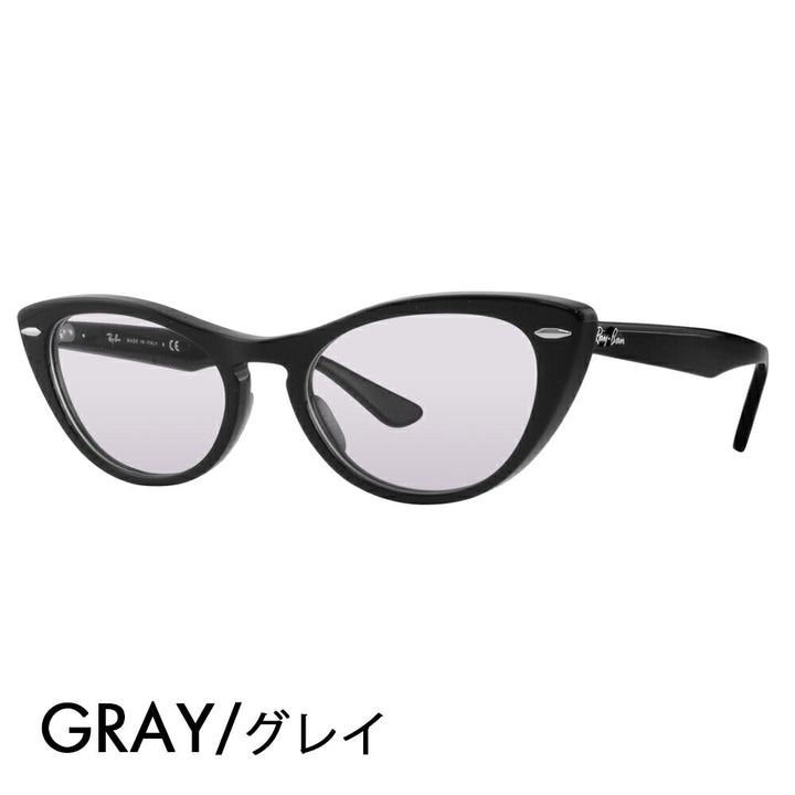 【正規品販売店】レイバン メガネ フレーム サングラス カラーレンズセット RX4314V 2000 51 54 Ray-Ban NINA キャッツアイ フォックス