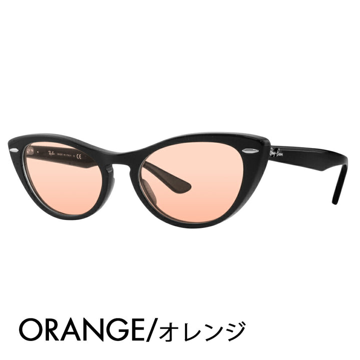 【正規品販売店】レイバン メガネ フレーム サングラス カラーレンズセット RX4314V 2000 51 54 Ray-Ban NINA キャッツアイ フォックス