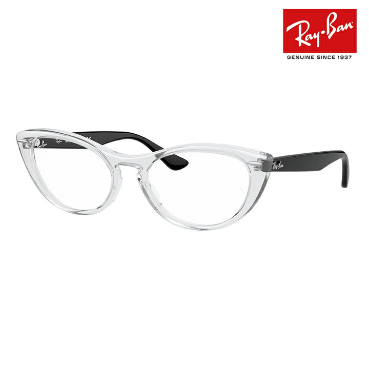 【オススメ価格】度なし1.55レンズ交換+0円 レイバン メガネ フレーム RX4314V 5943 51 Ray-Ban NINA キャッツアイ フォックス