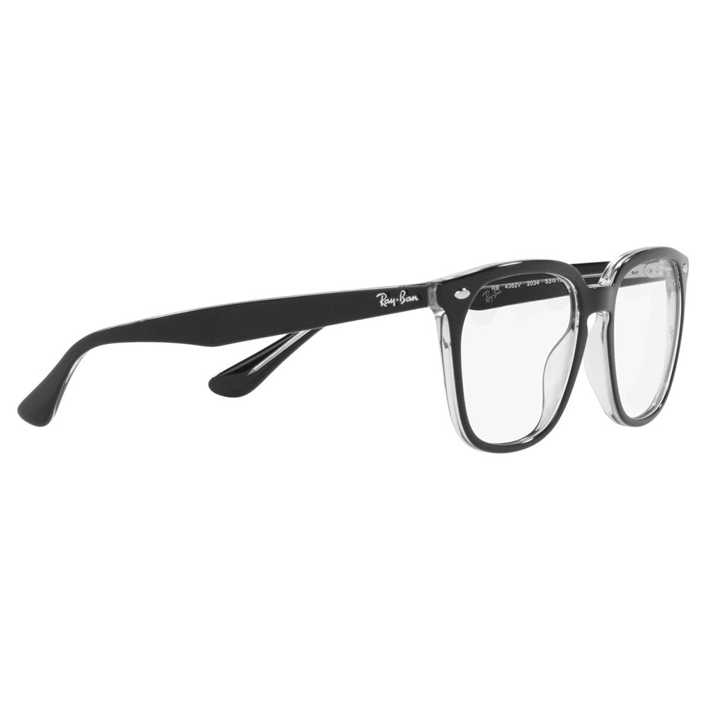 【オススメ価格】度なし1.55レンズ交換+0円 レイバン メガネ フレーム RX4362VF 2034 53 Ray-Ban フルフィット スクエア カジュアル クラシック