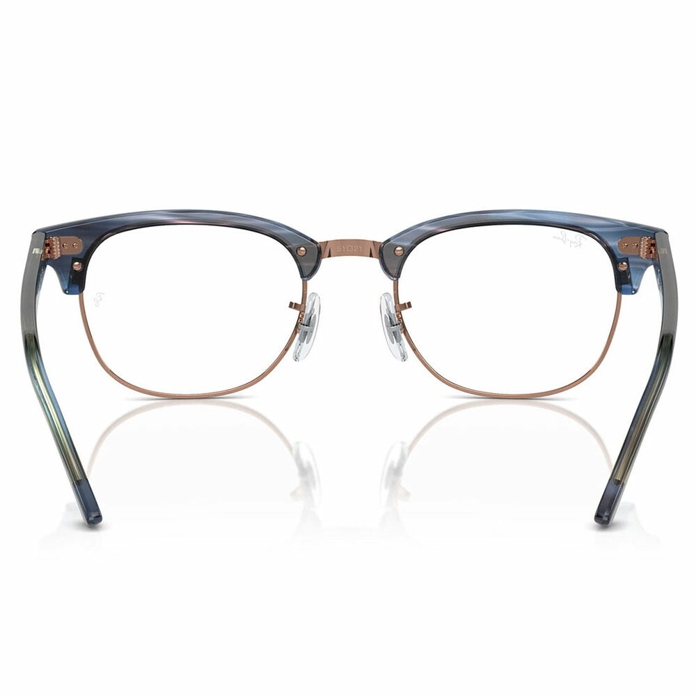 【正規品販売店】度なし1.55レンズ交換+0円 レイバン メガネ フレーム RX5154 8374 51 53 Ray-Ban レイバン純正レンズ対応 CLUBMASTER クラブマスター メタル サーモント ブロー 伊達メガネ 眼鏡