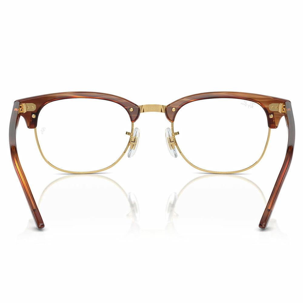 【正規品販売店】度なし1.55レンズ交換+0円 レイバン メガネ フレーム RX5154 8375 51 53 Ray-Ban レイバン純正レンズ対応 CLUBMASTER クラブマスター メタル サーモント ブロー 伊達メガネ 眼鏡