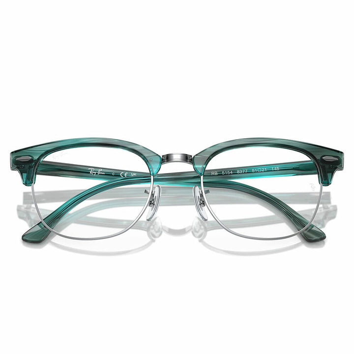 【正規品販売店】度なし1.55レンズ交換+0円 レイバン メガネ フレーム RX5154 8377 51 53 Ray-Ban レイバン純正レンズ対応 CLUBMASTER クラブマスター メタル サーモント ブロー 伊達メガネ 眼鏡