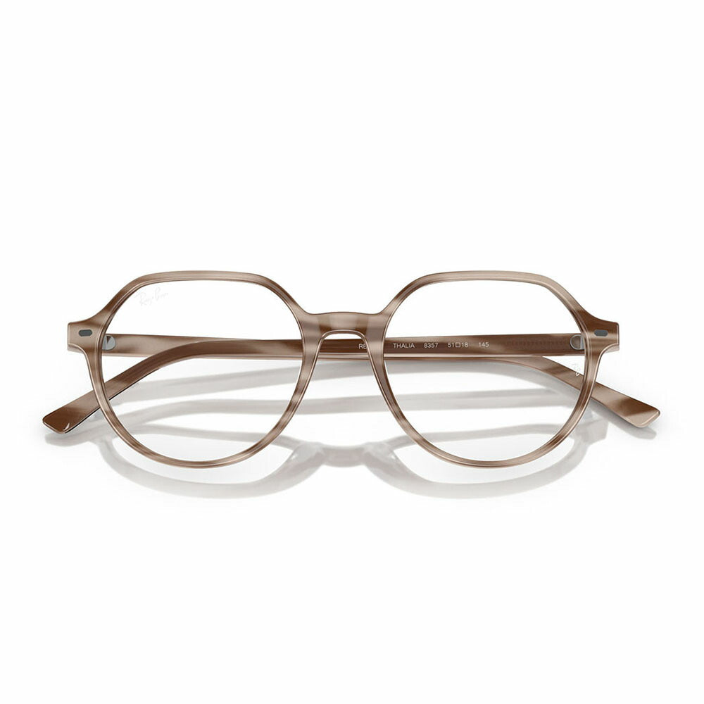 【正規品販売店】度なし1.55レンズ交換+0円 レイバン メガネ フレーム RX5395 8357 49 51 Ray-Ban レイバン純正レンズ対応 THALIA タリア ラウンド ボストン