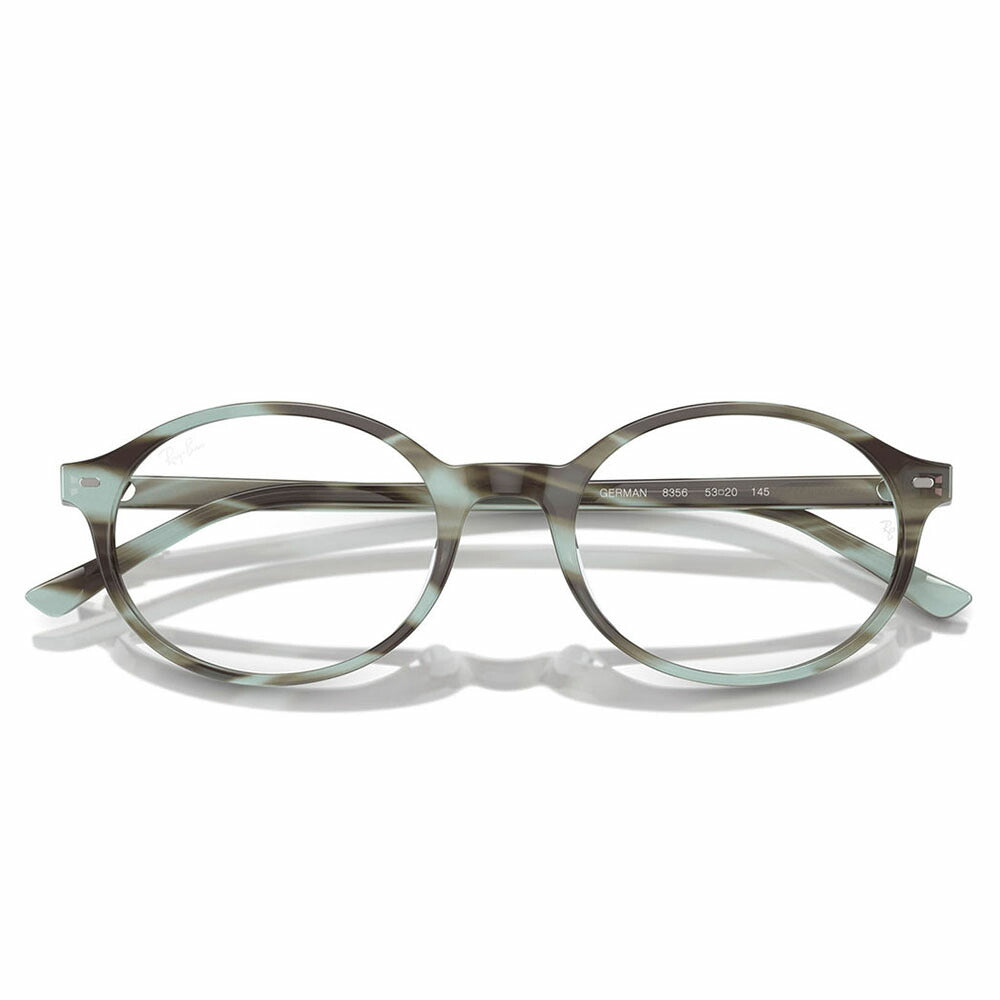 【正規品販売店】度なし1.55レンズ交換+0円 レイバン メガネ フレーム RX5429 8356 51 53 Ray-Ban レイバン純正レンズ対応 German オーバル セル ユニセックス