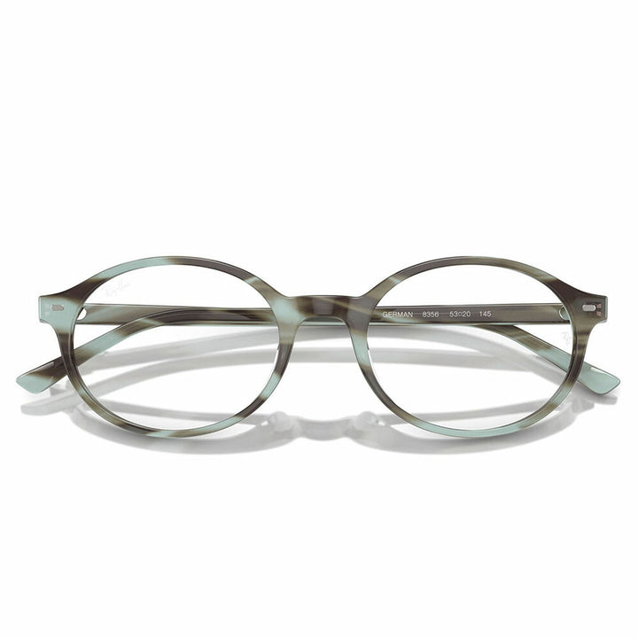 【正規品販売店】度なし1.55レンズ交換+0円 レイバン メガネ フレーム RX5429 8356 51 53 Ray-Ban レイバン純正レンズ対応 German オーバル セル ユニセックス