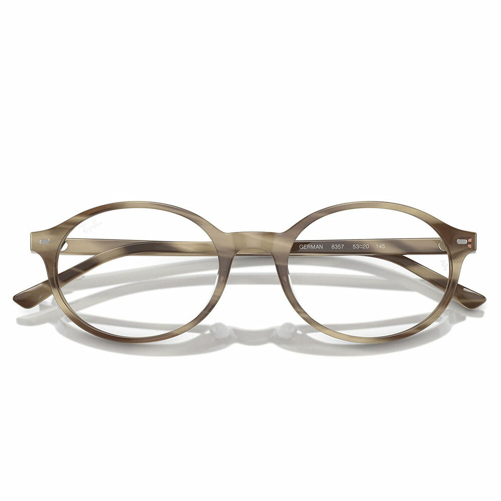 【正規品販売店】度なし1.55レンズ交換+0円 レイバン メガネ フレーム RX5429 8357 51 53 Ray-Ban レイバン純正レンズ対応 German オーバル セル ユニセックス