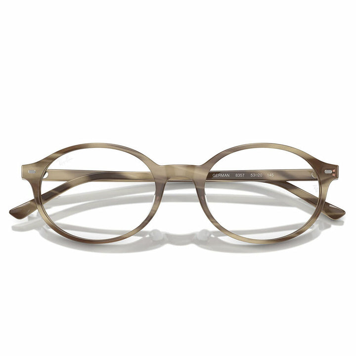 【正規品販売店】度なし1.55レンズ交換+0円 レイバン メガネ フレーム RX5429 8357 51 53 Ray-Ban レイバン純正レンズ対応 German オーバル セル ユニセックス