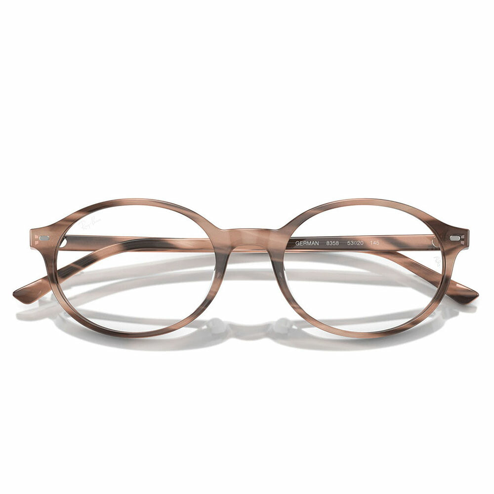 【正規品販売店】度なし1.55レンズ交換+0円 レイバン メガネ フレーム RX5429 8358 51 53 Ray-Ban レイバン純正レンズ対応 German オーバル セル ユニセックス