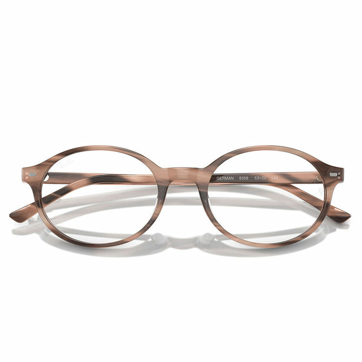 【正規品販売店】度なし1.55レンズ交換+0円 レイバン メガネ フレーム RX5429 8358 51 53 Ray-Ban レイバン純正レンズ対応 German オーバル セル ユニセックス