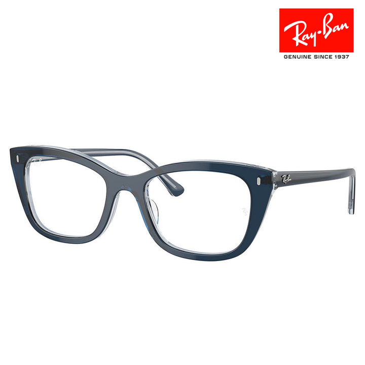 【正規品販売店】度なし1.55レンズ交換+0円 レイバン メガネ フレーム RX5433 8324 50 52 Ray-Ban ハイブリッジフィット ウェリントン