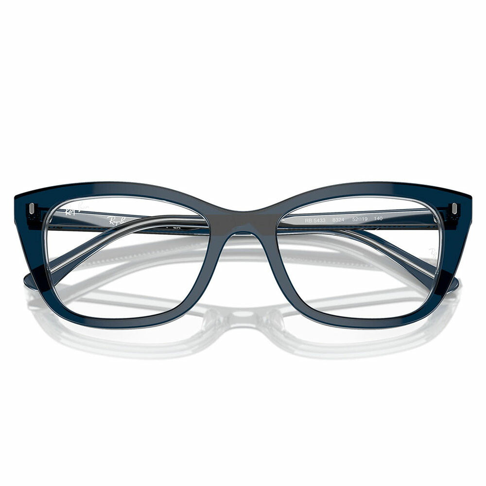 【正規品販売店】度なし1.55レンズ交換+0円 レイバン メガネ フレーム RX5433 8324 50 52 Ray-Ban ハイブリッジフィット ウェリントン