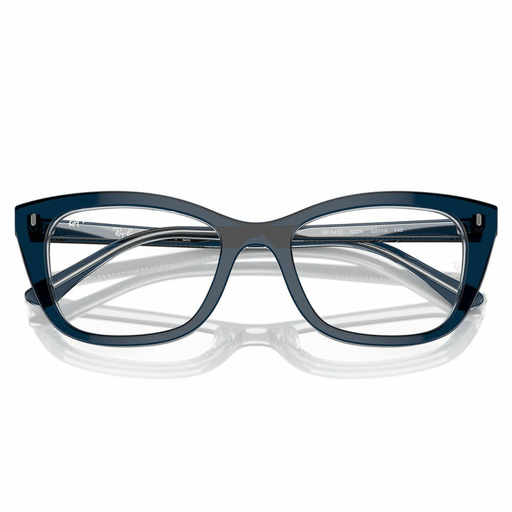 【正規品販売店】度なし1.55レンズ交換+0円 レイバン メガネ フレーム RX5433 8324 50 52 Ray-Ban ハイブリッジフィット ウェリントン