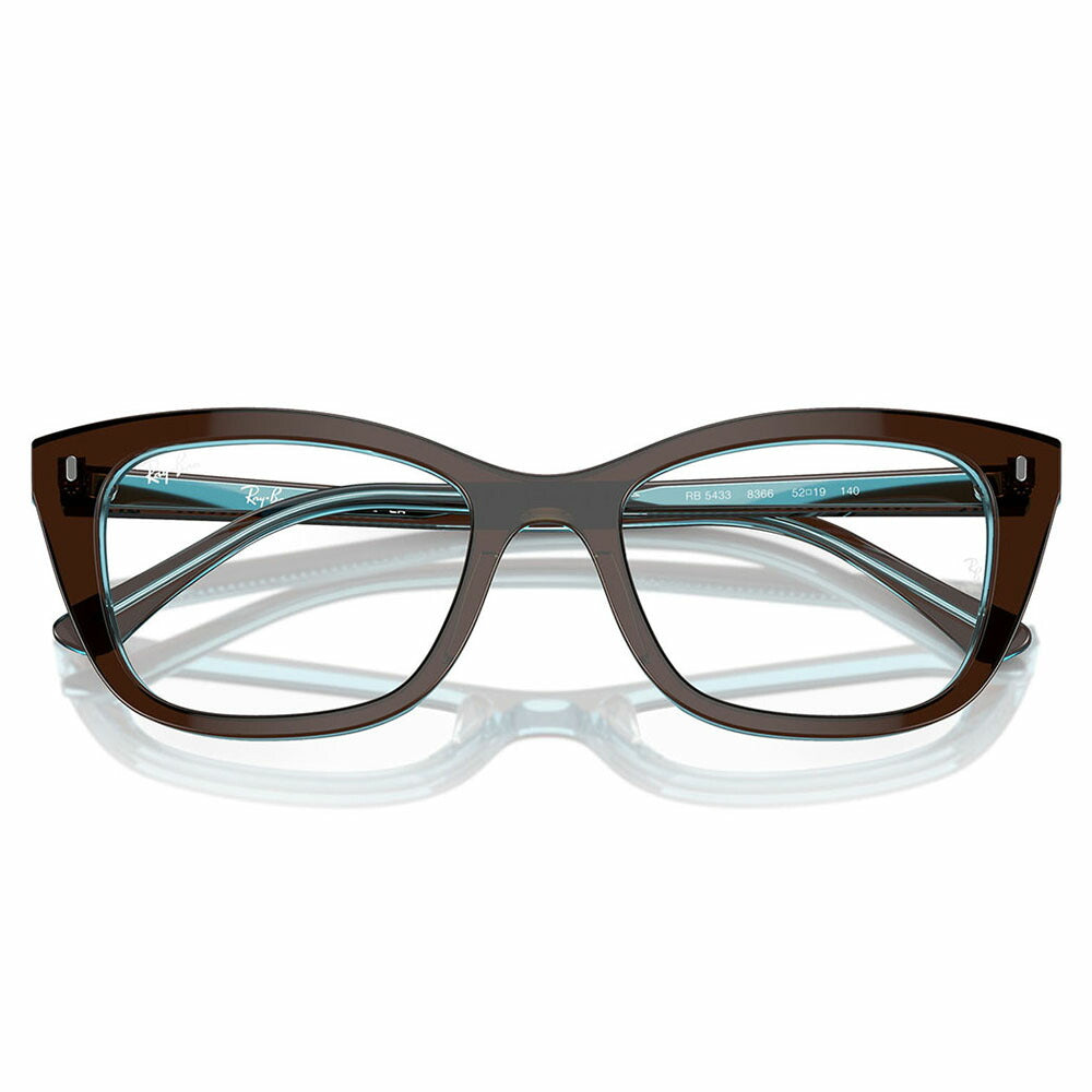 【正規品販売店】度なし1.55レンズ交換+0円 レイバン メガネ フレーム RX5433 8366 50 52 Ray-Ban ハイブリッジフィット ウェリントン