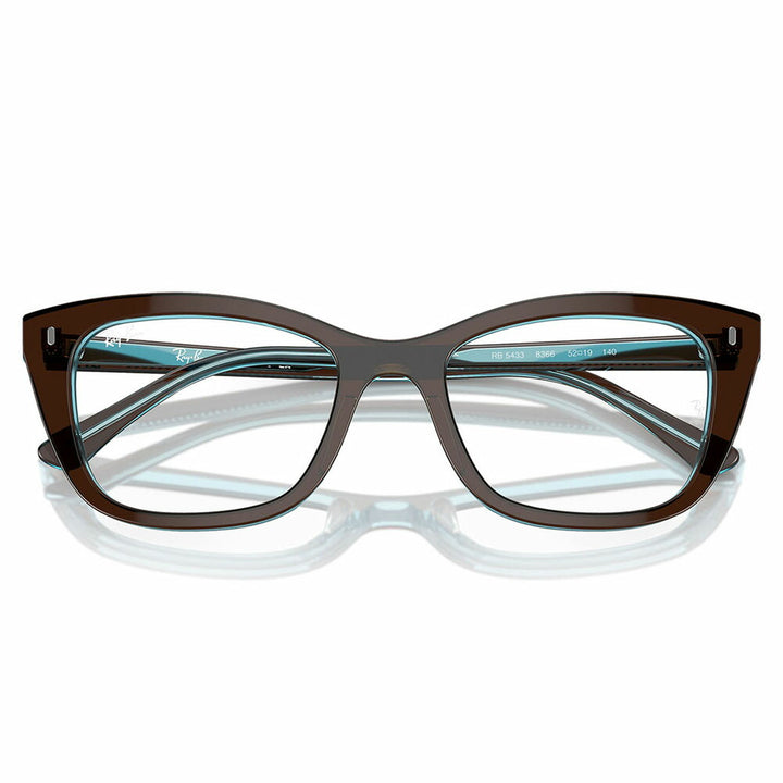 【正規品販売店】度なし1.55レンズ交換+0円 レイバン メガネ フレーム RX5433 8366 50 52 Ray-Ban ハイブリッジフィット ウェリントン