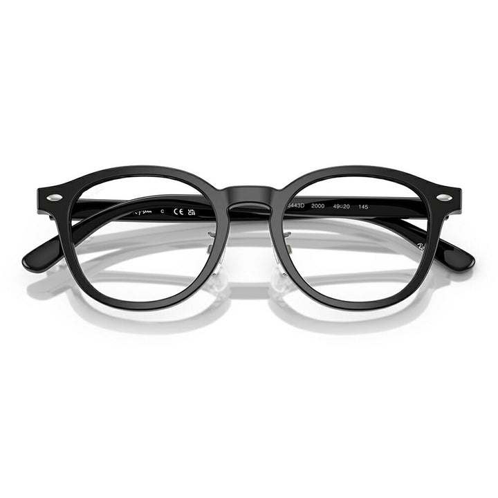 【正規品販売店】度なし1.55レンズ交換+0円 レイバン メガネ フレーム RX5443D 2000 49 Ray-Ban レイバン純正レンズ対応 JAPAN COLLECTION ジャパンコレクション エントリーモデル ボストン スクエア アジアンデザイン ユニセックス 眼鏡 伊達メガネ