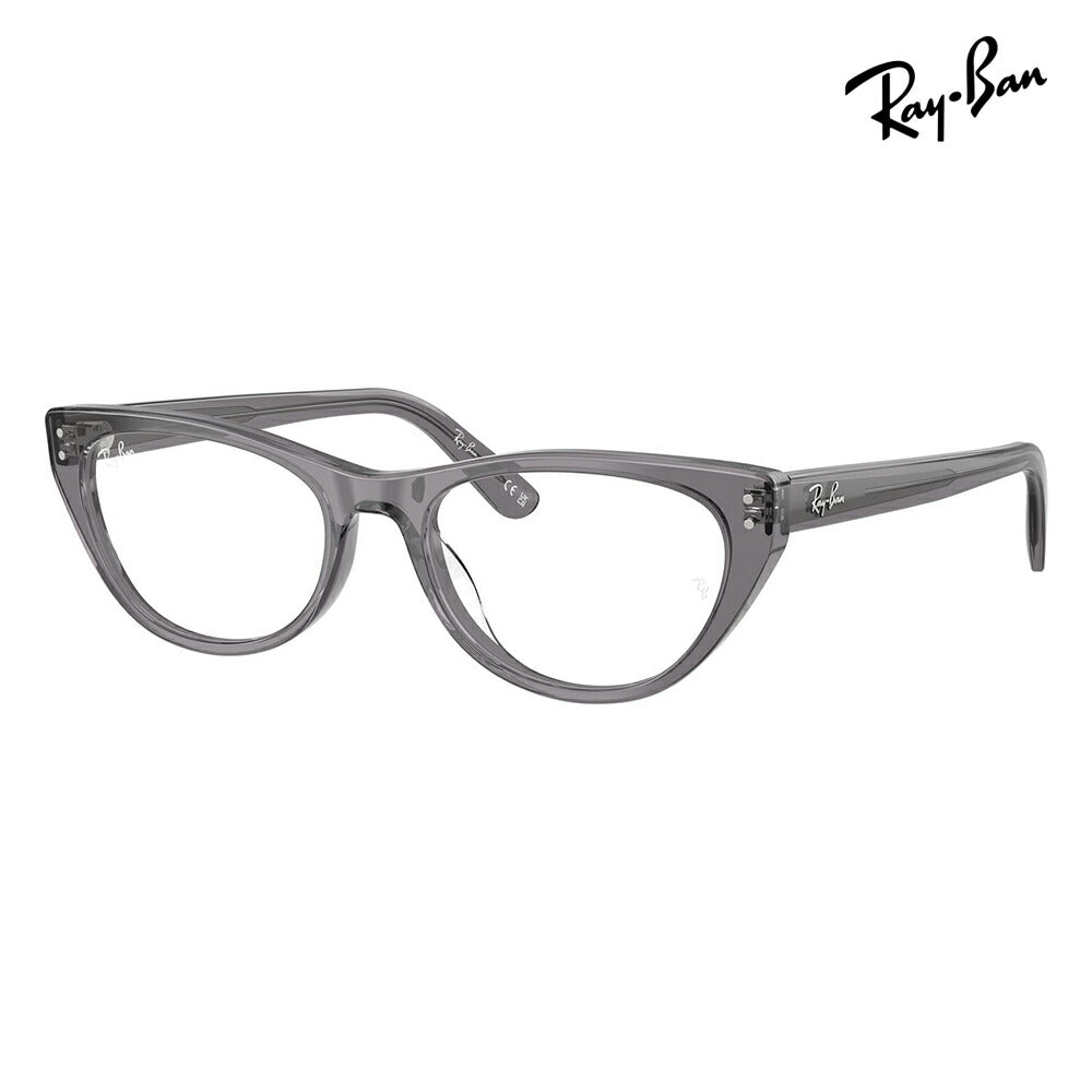 【正規品販売店】度なし1.55レンズ交換+0円 レイバン メガネ フレーム RX5449D 8268 54 Ray-Ban レイバン純正レンズ対応 アジアンデザイン ローブリッジフィット セル キャットアイ レディース 伊達メガネ 眼鏡