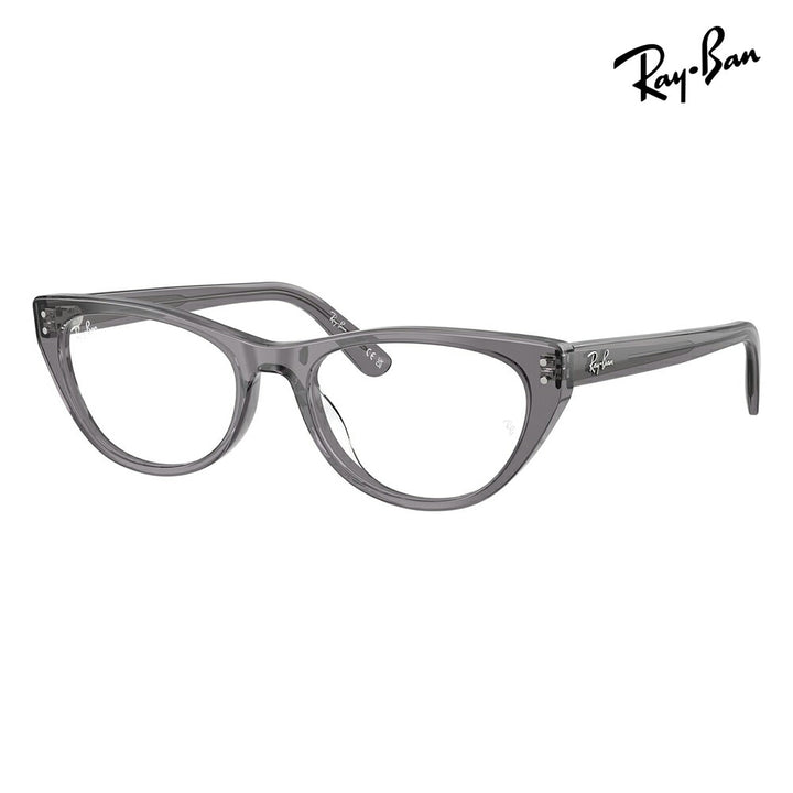 【正規品販売店】度なし1.55レンズ交換+0円 レイバン メガネ フレーム RX5449D 8268 54 Ray-Ban レイバン純正レンズ対応 アジアンデザイン ローブリッジフィット セル キャットアイ レディース 伊達メガネ 眼鏡