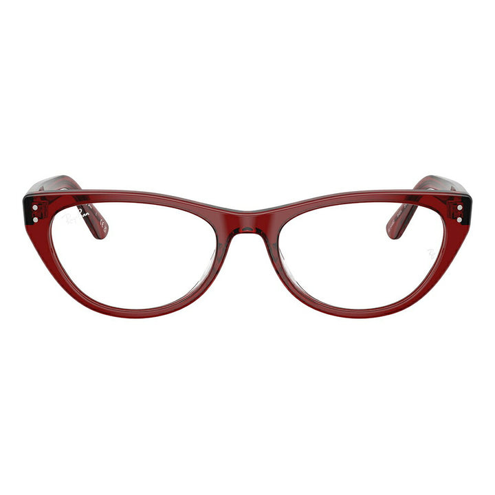 【正規品販売店】度なし1.55レンズ交換+0円 レイバン メガネ フレーム RX5449D 8464 54 Ray-Ban レイバン純正レンズ対応 アジアンデザイン ローブリッジフィット セル キャットアイ レディース 伊達メガネ 眼鏡
