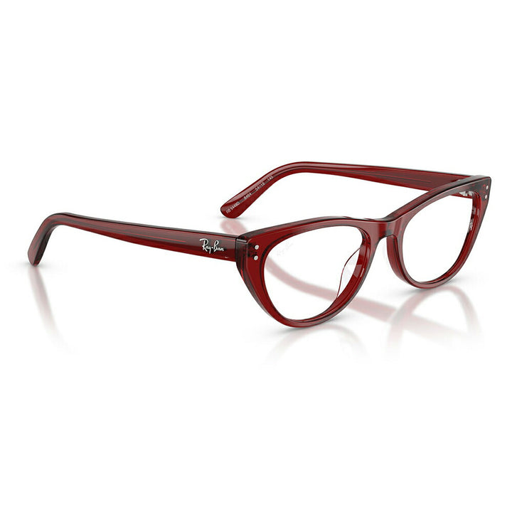 【正規品販売店】度なし1.55レンズ交換+0円 レイバン メガネ フレーム RX5449D 8464 54 Ray-Ban レイバン純正レンズ対応 アジアンデザイン ローブリッジフィット セル キャットアイ レディース 伊達メガネ 眼鏡