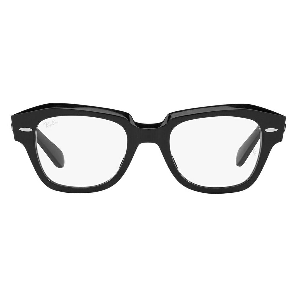 【アウトレット】度なし1.55レンズ交換+0円 レイバン メガネ フレーム RX5486 2000 46 48 Ray-Ban STATE STREET スクエア セル ユニセックス 伊達メガネ 眼鏡