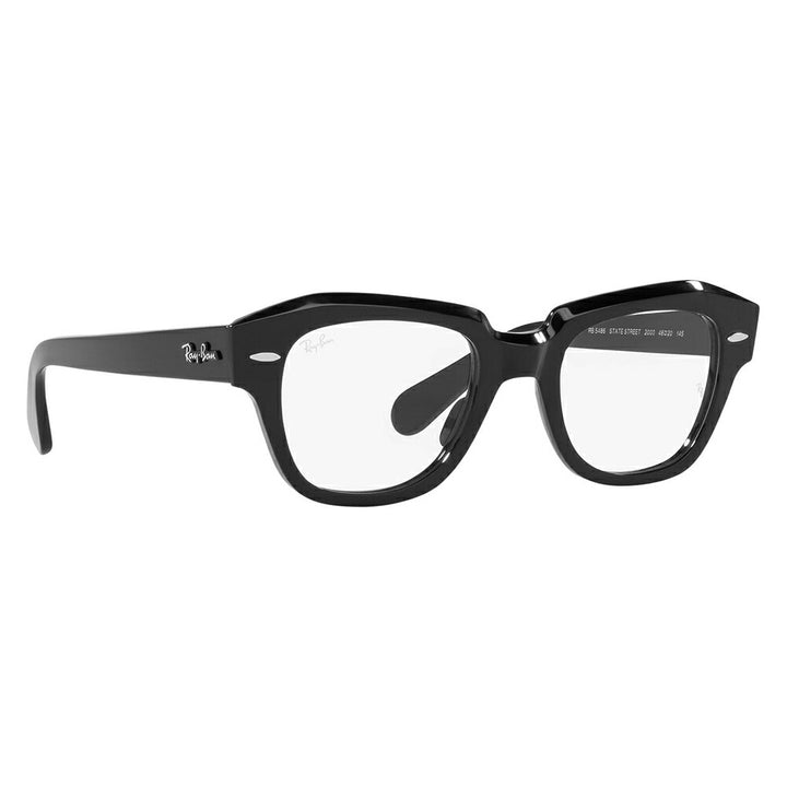 【アウトレット】度なし1.55レンズ交換+0円 レイバン メガネ フレーム RX5486 2000 46 48 Ray-Ban STATE STREET スクエア セル ユニセックス 伊達メガネ 眼鏡