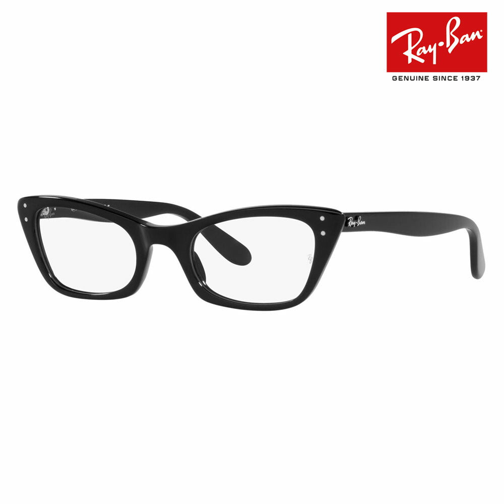 [Authentic Retailer] Non-prescription 1.55 lens replacement +0 yen Ray-Ban glasses frame RX5499 2000 49 51 Ray-Ban Ray-Ban genuine lens compatible Burbank Family Lady Burbank Cat Fox Cell Full Rim Ladies 