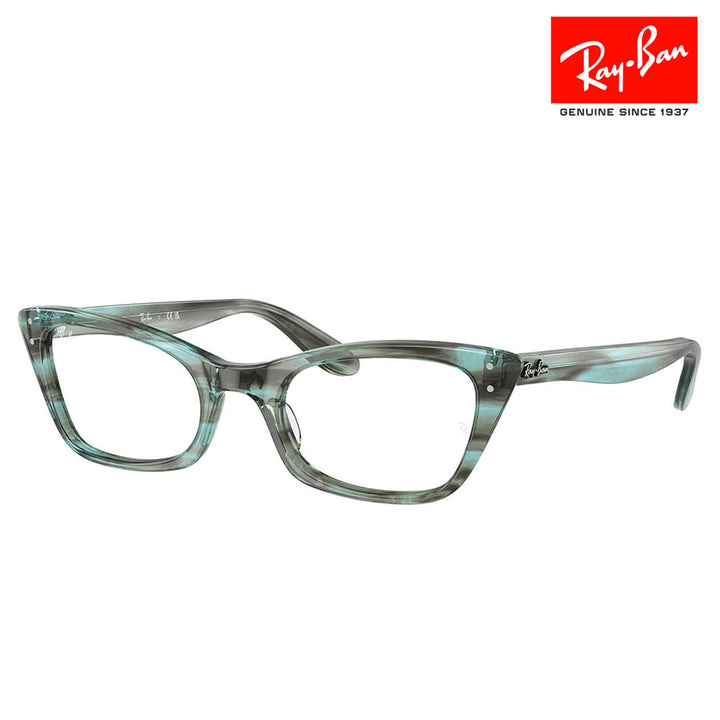 【正規品販売店】度なし1.55レンズ交換+0円 レイバン メガネ フレーム RX5499 8362 49 51 Ray-Ban レイバン純正レンズ対応 バーバンクファミリー Lady burbank キャット フォックス セル フルリム レディース