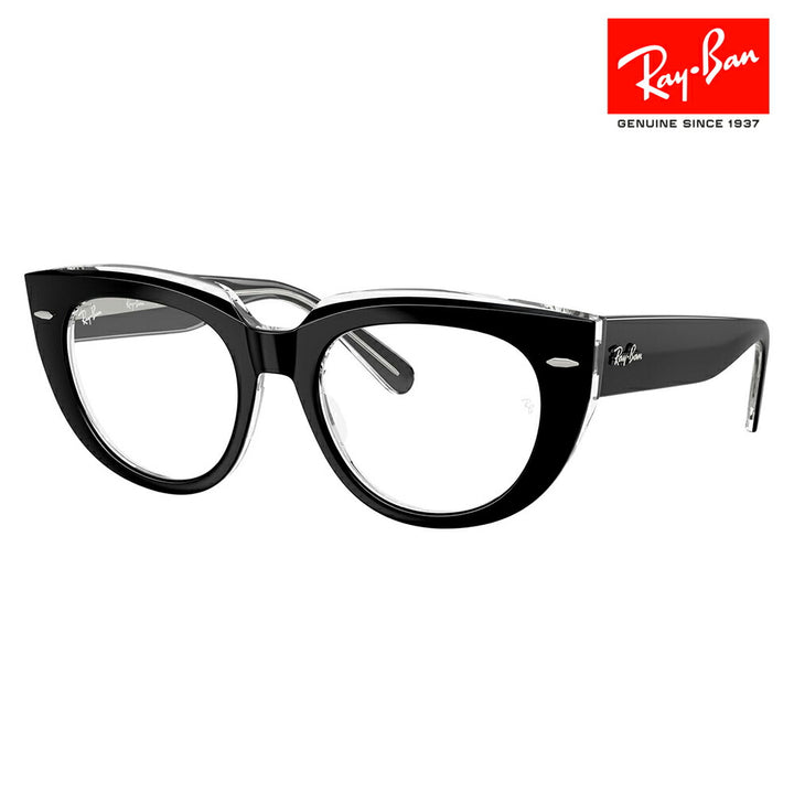 【正規品販売店】度なし1.55レンズ交換+0円 レイバン メガネ フレーム RX5586 2034 48 50 Ray-Ban レイバン純正レンズ対応 DOREEN ドリーン STATE STREET セル レディース パントス ツートン