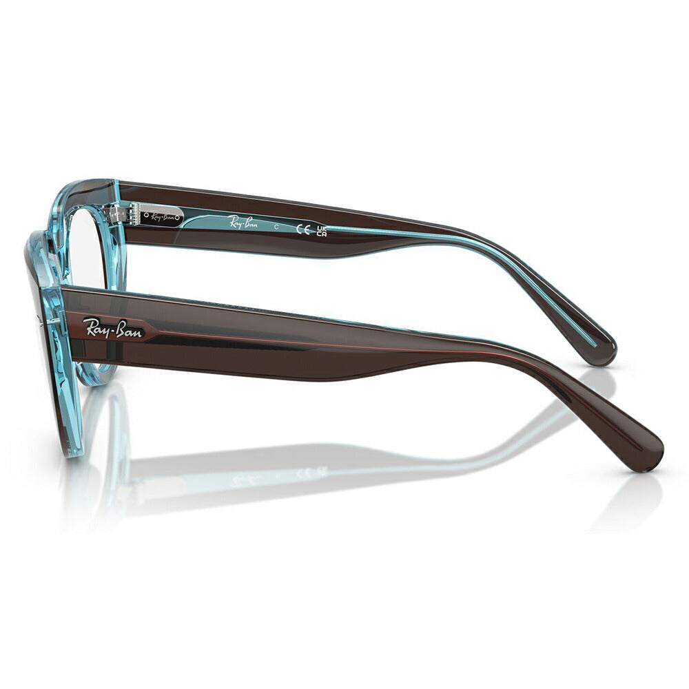 【正規品販売店】度なし1.55レンズ交換+0円 レイバン メガネ フレーム RX5586 8366 48 50 Ray-Ban レイバン純正レンズ対応 DOREEN ドリーン STATE STREET セル レディース パントス ツートン
