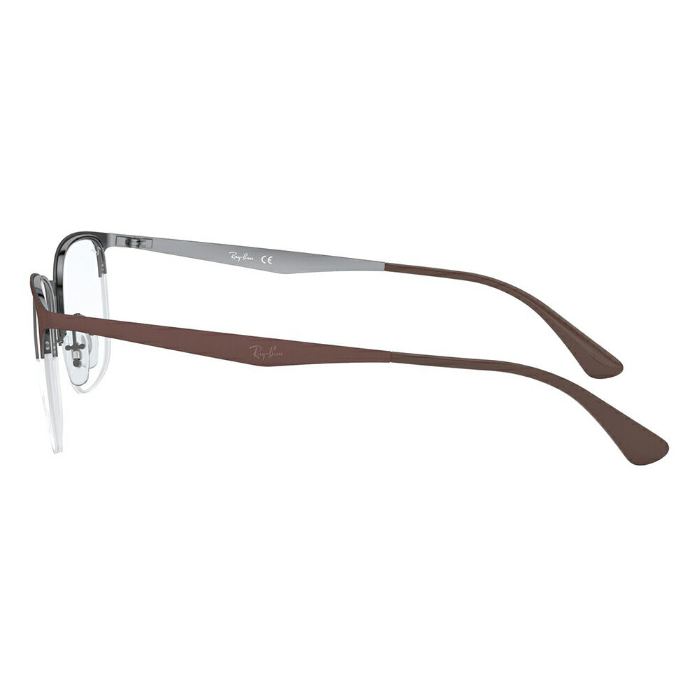 【アウトレット】度なし1.55レンズ交換+0円 レイバン メガネ フレーム RX6433 3040 53 Ray-Ban レクタングル ハーフリム  伊達メガネ 眼鏡