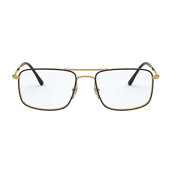 【オススメ価格】度なし1.55レンズ交換+0円 レイバン メガネ フレーム RX6434 2946 53 Ray-Ban ダブルブリッジ メタル レクタングル