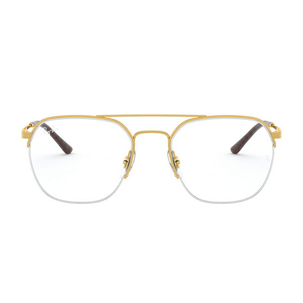 [Authorized Retailer] Non-prescription 1.55 lens replacement +0 yen Ray-Ban glasses frame RX6444 2500 51 Ray-Ban Compatible with genuine Ray-Ban lenses Square Nylor Two-bridge 
