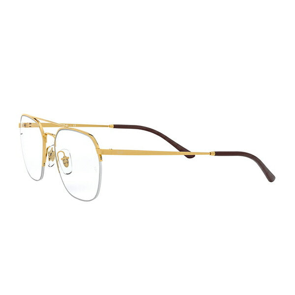 [Authorized Retailer] Non-prescription 1.55 lens replacement +0 yen Ray-Ban glasses frame RX6444 2500 51 Ray-Ban Compatible with genuine Ray-Ban lenses Square Nylor Two-bridge 