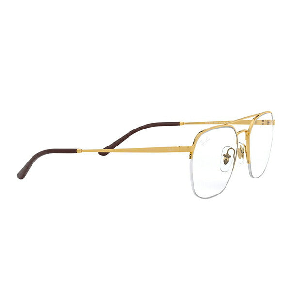 [Authorized Retailer] Non-prescription 1.55 lens replacement +0 yen Ray-Ban glasses frame RX6444 2500 51 Ray-Ban Compatible with genuine Ray-Ban lenses Square Nylor Two-bridge 
